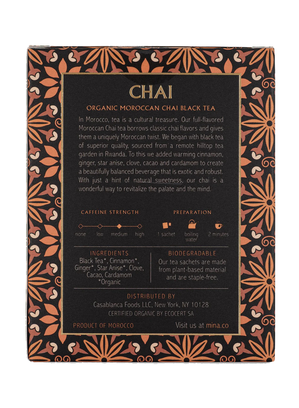 Chai, Organic Moroccan Chai Black Tea