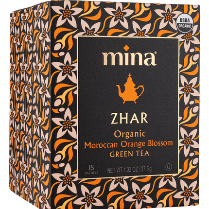 Zhar, Organic Moroccan Orange Blossom Green Tea