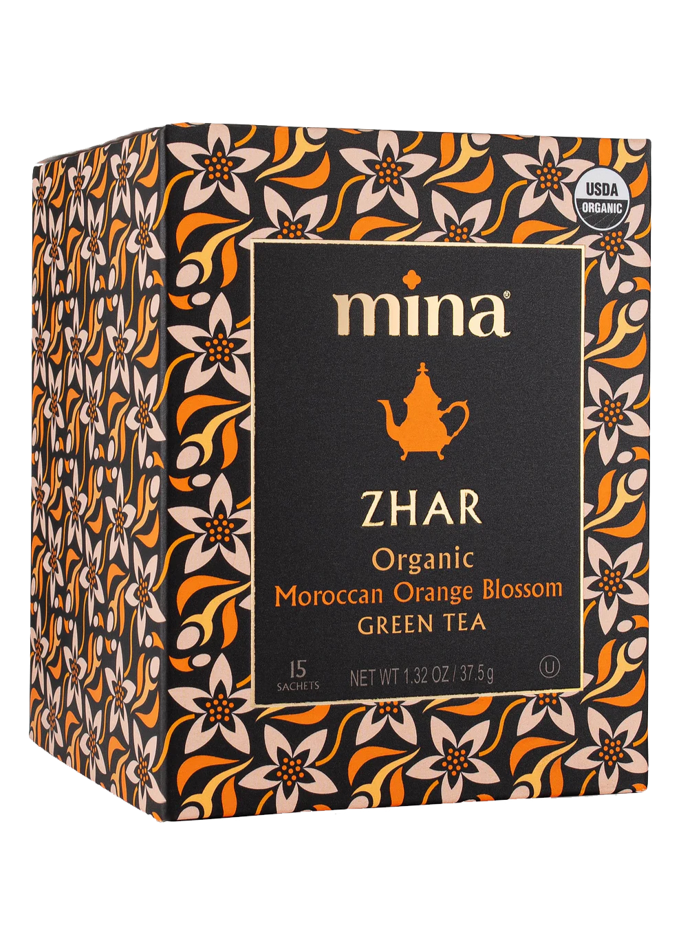 Zhar, Organic Moroccan Orange Blossom Green Tea