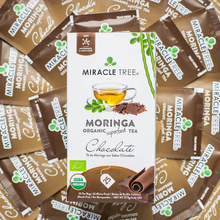 Organic Moringa Tea - Chocolate - Caffeine-Free Herbal Tea