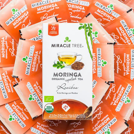 Organic Moringa Tea - Rooibos - Caffeine-Free Herbal Tea