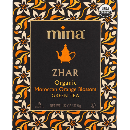 Zhar, Organic Moroccan Orange Blossom Green Tea