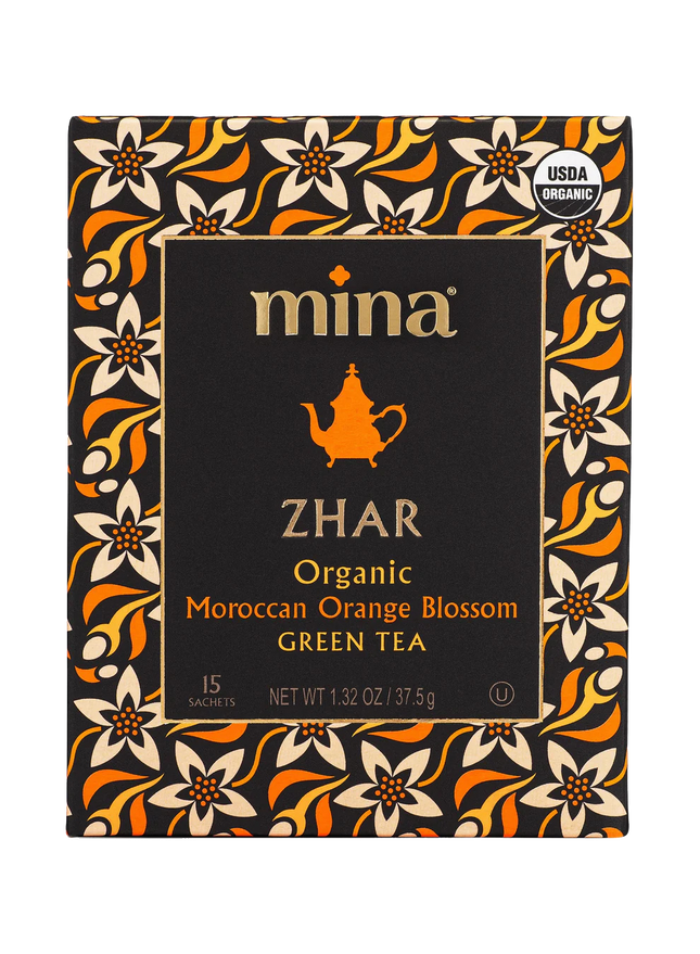 Zhar, Organic Moroccan Orange Blossom Green Tea
