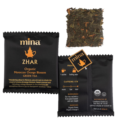 Zhar, Organic Moroccan Orange Blossom Green Tea