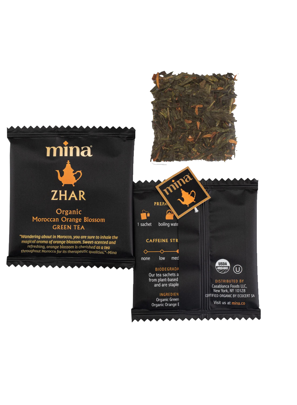 Zhar, Organic Moroccan Orange Blossom Green Tea