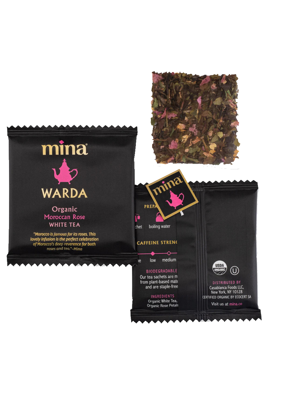 Warda, Organic Moroccan Rose White Tea