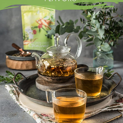 Ginseng Green Tea, Medium-Caffeine - Energy Boost - Organic & Kosher