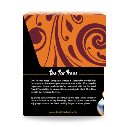 Buddha Teas Assam Tea - left side panel