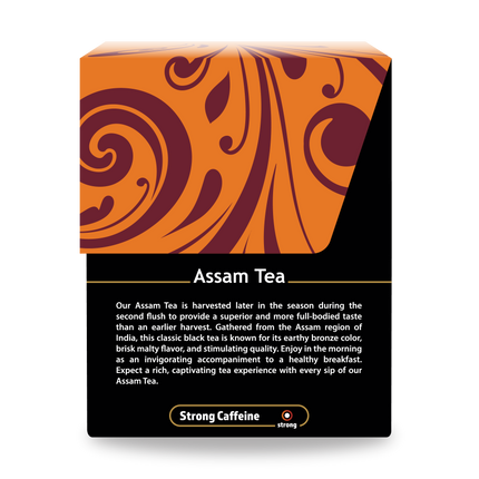 Buddha Teas Assam Tea - right side panel