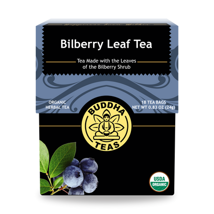 Buddha Teas Bilberry Leaf Tea - front view