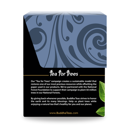 Buddha Teas Bilberry Leaf Tea - left side panel