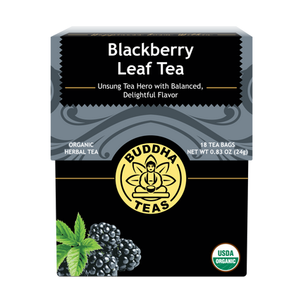 Buddha Teas Blackberry Leaf Tea - front view