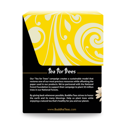 Buddha Teas Chamomile Flower Tea - left side panel