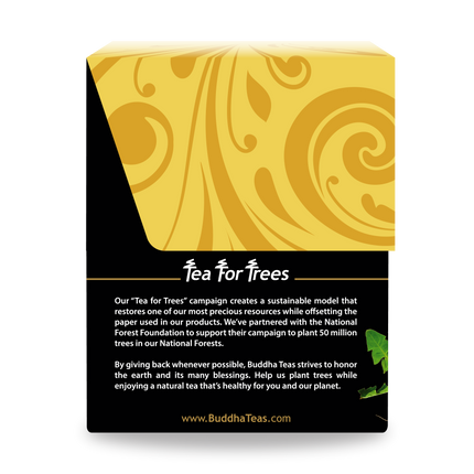 Buddha Teas Dandelion Root Tea - left side panel