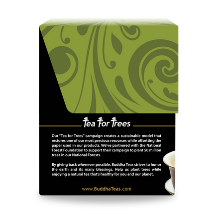 Buddha Teas Darjeeling Tea - left side panel