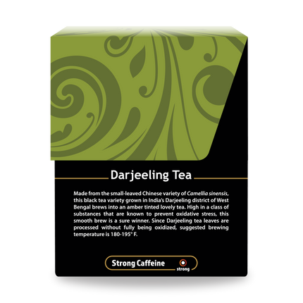 Buddha Teas Darjeeling Tea - right side panel