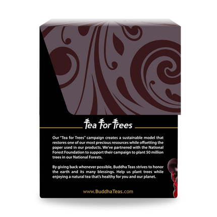 Buddha Teas Elderberry Tea - left side panel