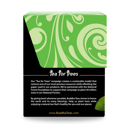 Buddha Teas European Peppermint Tea - left side panel