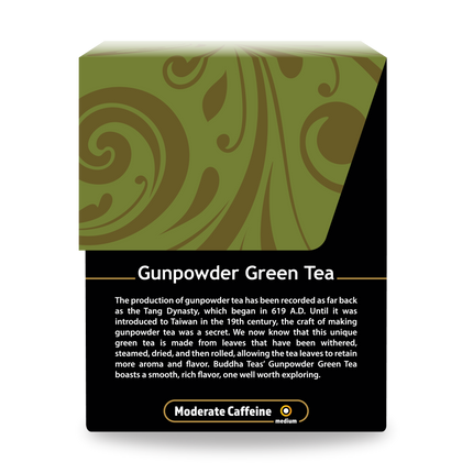 Buddha Teas Gunpowder Green Tea - right side panel