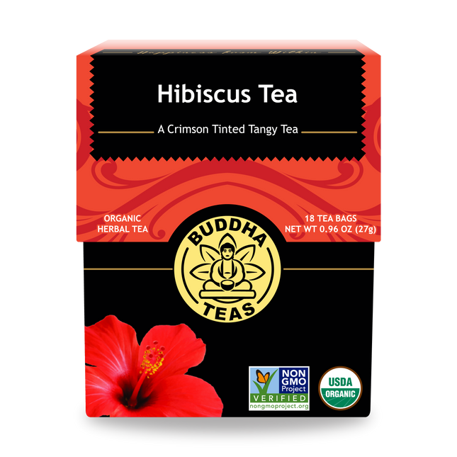 Buddha Teas Hibiscus Tea - front view