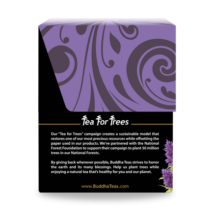 Buddha Teas Hyssop Tea - left side panel