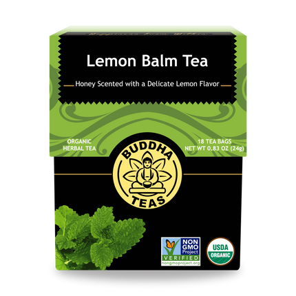 Buddha Teas Lemon Balm Tea - front view