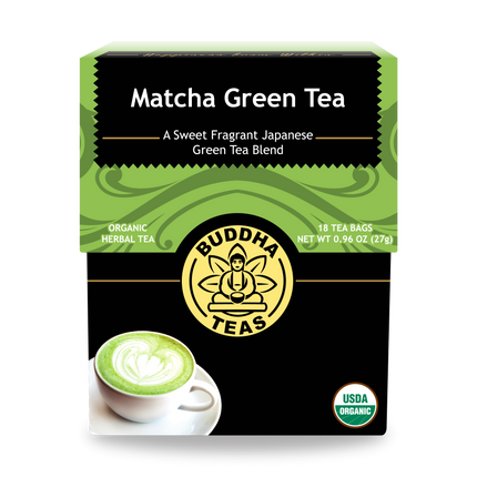 Buddha Teas Matcha Green Tea - front view