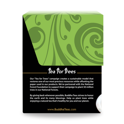 Buddha Teas Matcha Green Tea - left side panel