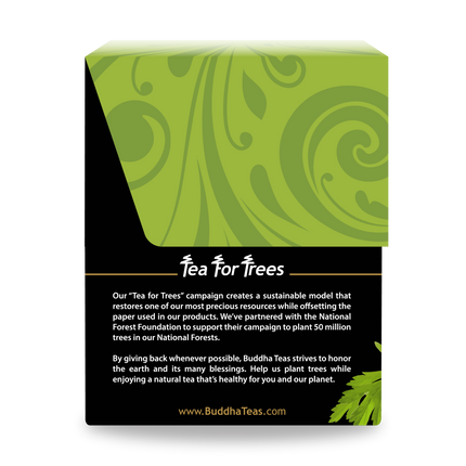 Buddha Teas Mugwort Tea - left side panel