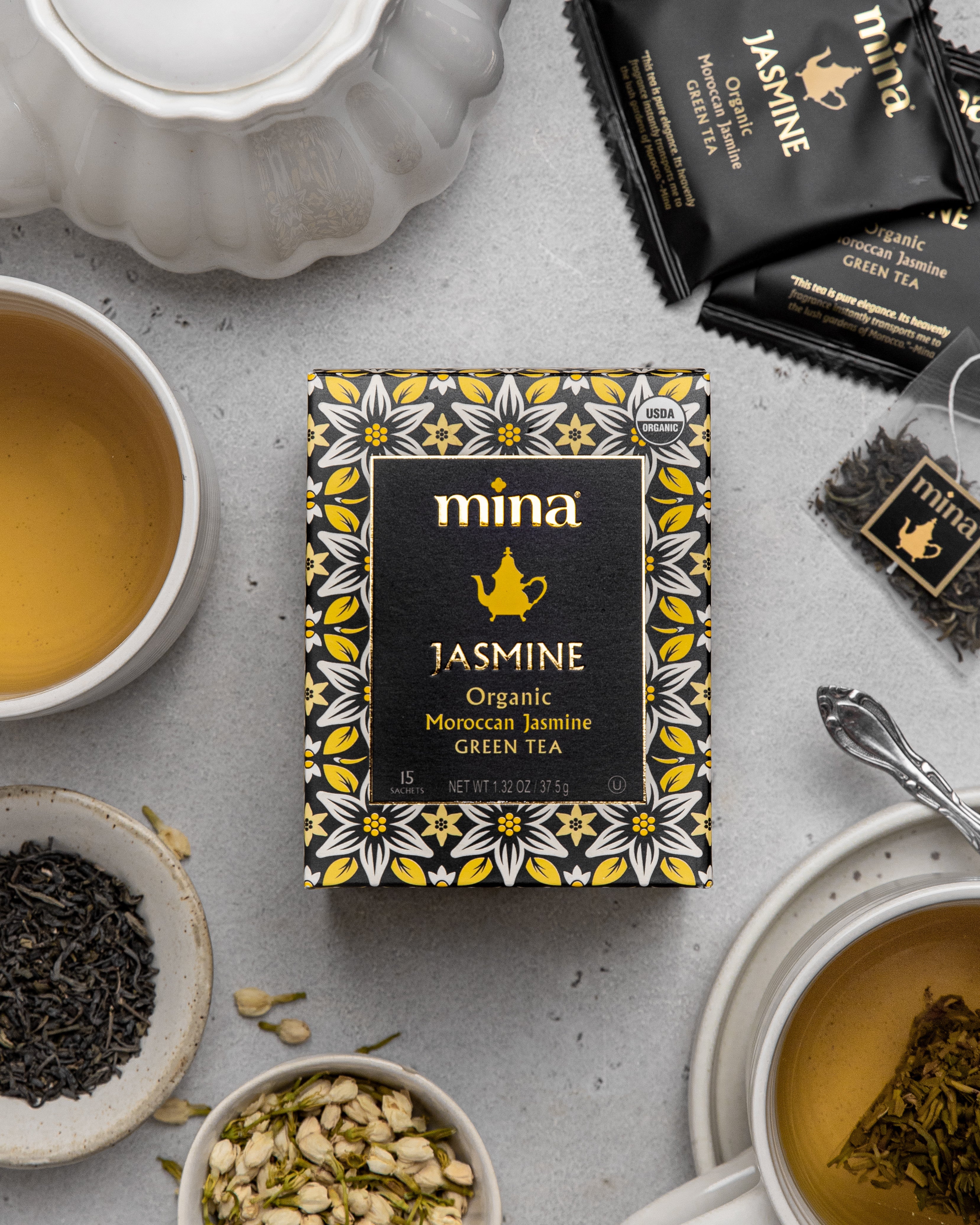 Jasmine, Organic Moroccan Jasmine Green Tea
