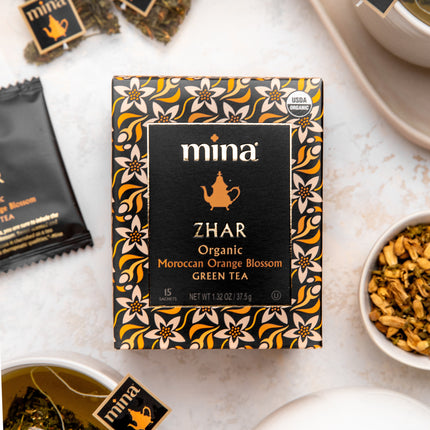 Zhar, Organic Moroccan Orange Blossom Green Tea