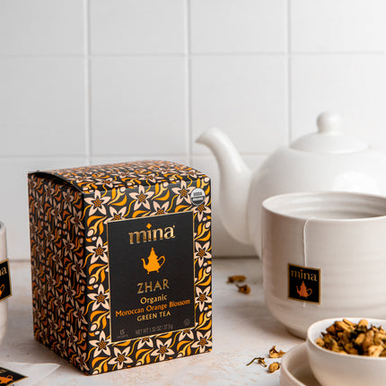 Zhar, Organic Moroccan Orange Blossom Green Tea