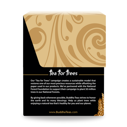 Buddha Teas Oat Straw Tea - left side panel