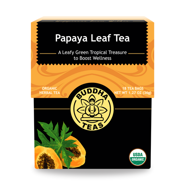 Buddha Teas Papaya Leaf Tea - front view