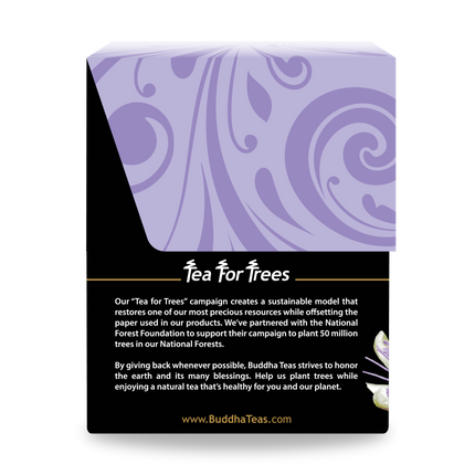 Buddha Teas Passion Flower Tea - left side panel