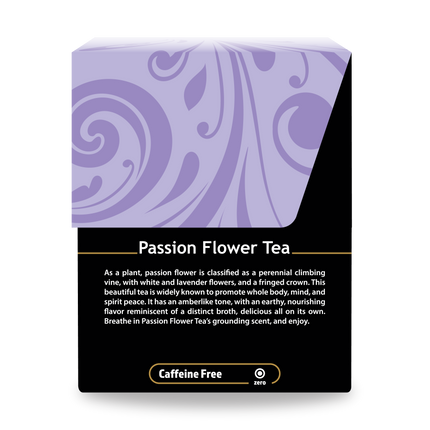 Buddha Teas Passion Flower Tea - right side panel