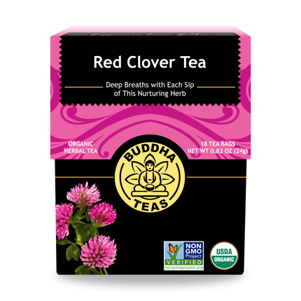 Buddha Teas Red Clover Tea - front view