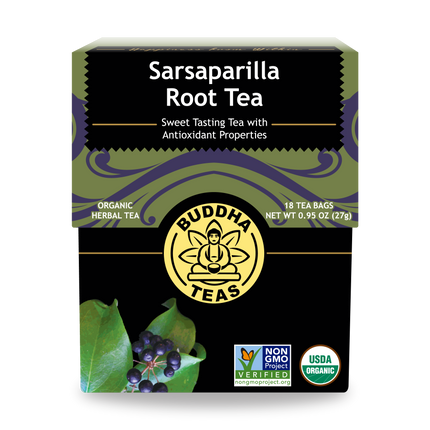Buddha Teas Sarsaparilla Root Tea - front view