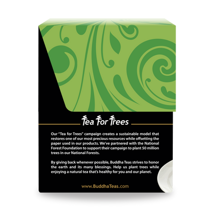 Buddha Teas Sencha Green Tea - left side panel