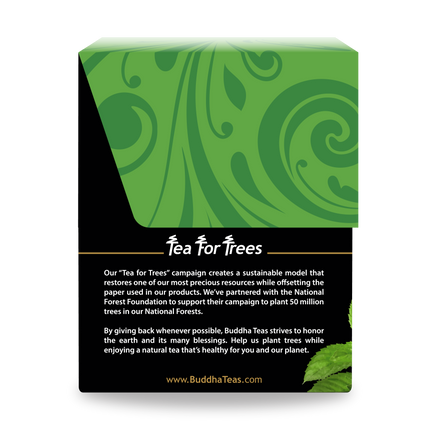 Buddha Teas Spearmint Leaf Tea - left side panel
