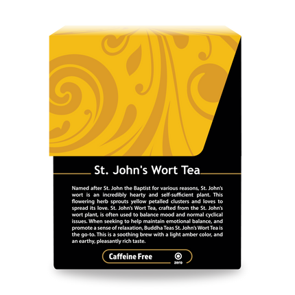 Buddha Teas St Johns Wort Tea - right side panel