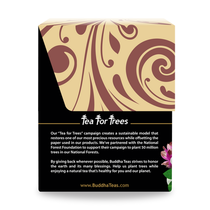 Buddha Teas Turmeric Ginger Tea - left side panel