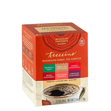 Mushroom Adaptogen Herbal Tea Sampler Box