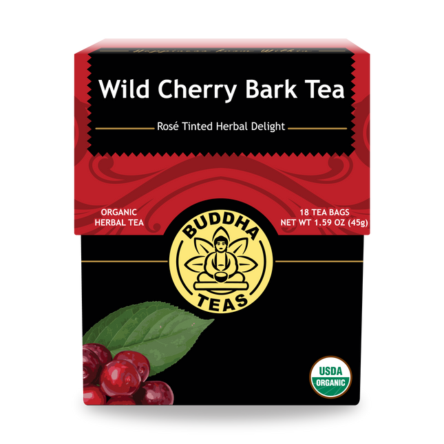 Buddha Teas Wild Cherry Bark Tea - front view
