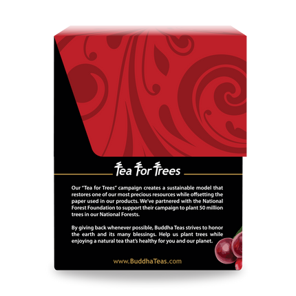 Buddha Teas Wild Cherry Bark Tea - left side panel