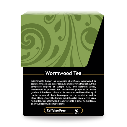 Buddha Teas Wormwood Tea - right side panel