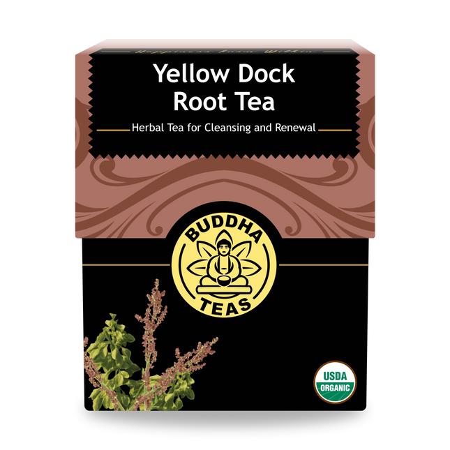 Buddha Teas Yellow Dock Root Tea - front view