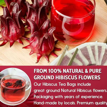 High-Quality Hibiscus Tea – Premium Crimson Herbal Infusion