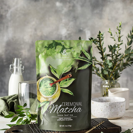 Ceremonial Matcha Powder, Authentic Japanese Organic - Energy & Focus