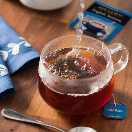 Glass  mug of English Teatime Black Tea